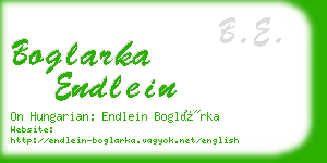 boglarka endlein business card